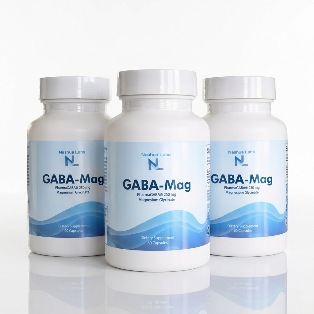 GABA-Mag | PharmaGABA 250mg + Magnesium Glycinate | Melatonin-Free Sleep & Calm Support