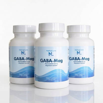 GABA-Mag | PharmaGABA 250mg + Magnesium Glycinate | Melatonin-Free Sleep & Calm Support